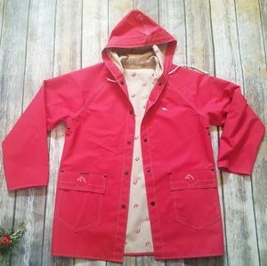 Jordache Vintage Red Rain Coat
